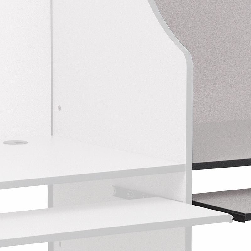 Grey Add-On Study Carrel