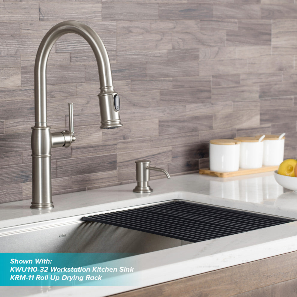 Kraus KPF-1682SFS Traditional Pulldown Kitchen Faucet In Spot Free S. Steel