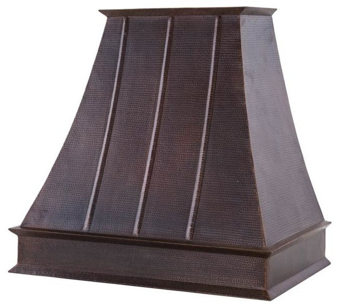 Premier Copper Products 38" 625 CFM Copper Euro Range Hood With Baffle Filters