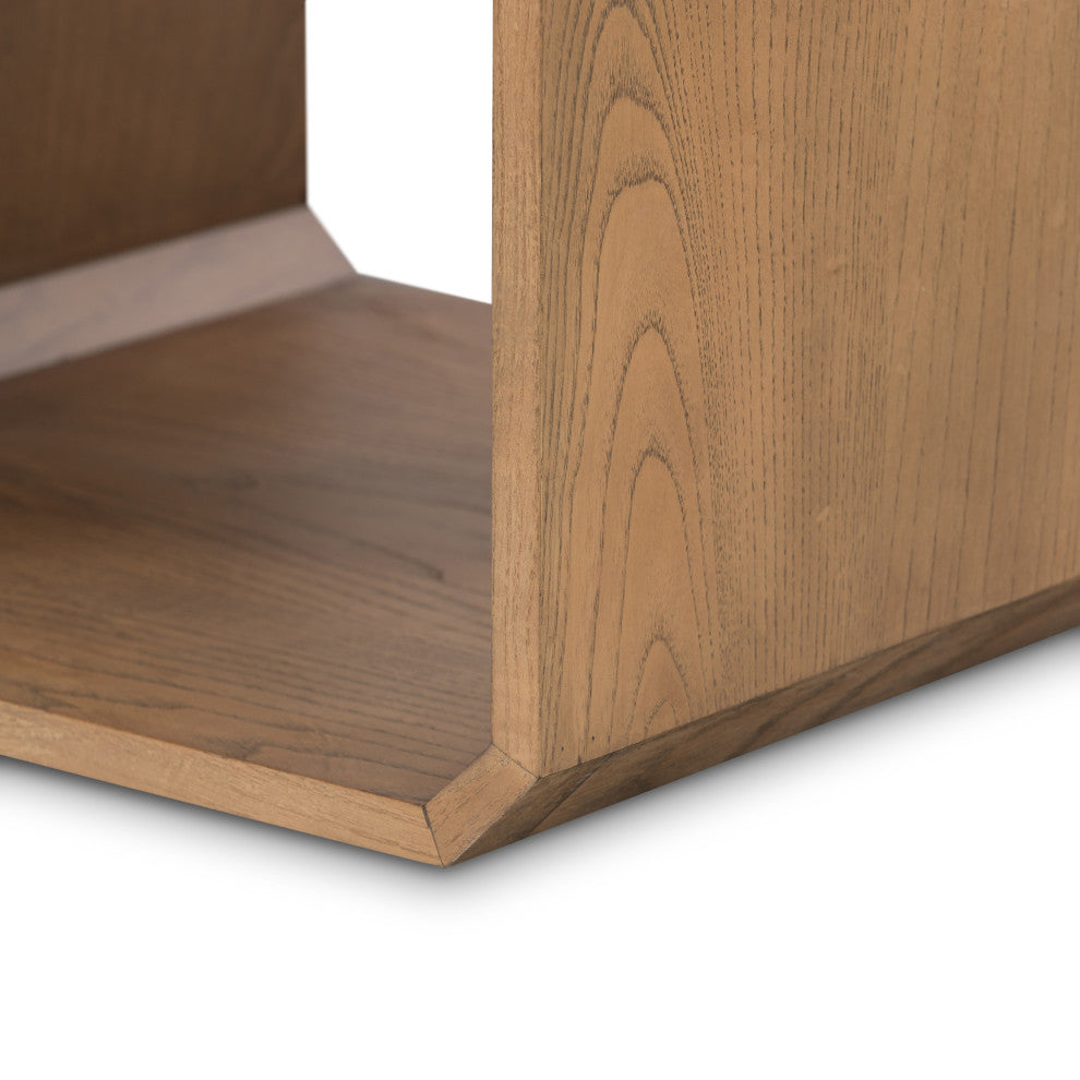 Caspian Nightstand-Natural Ash Veneer