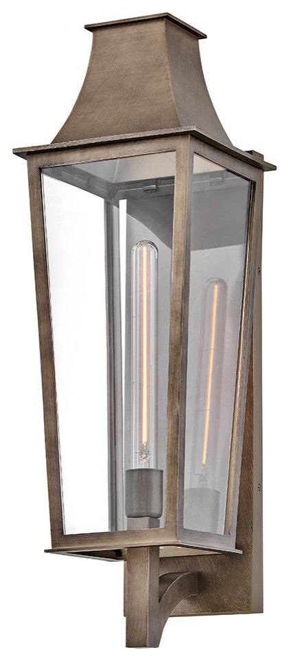 Hinkley Georgetown Large Wall Mount Lantern, Burnished Bronze
