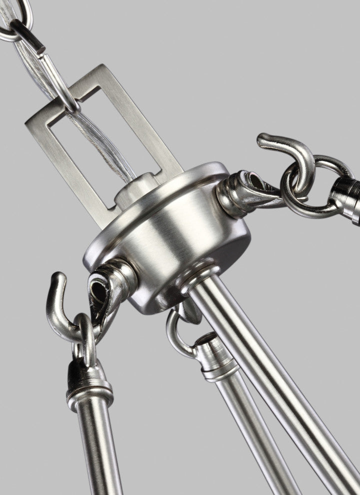 Generation Lighting 6615203 Kerrville 3 Light 19"W Pendant - Brushed Nickel