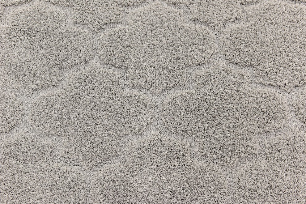 Unique Loom Gray Traditional Trellis Shag 4'' 0 x 6'' 0 Area Rug
