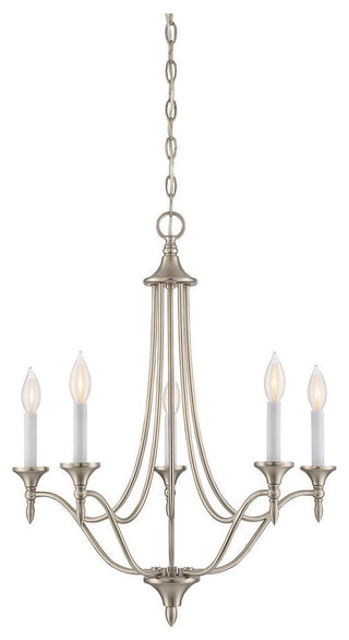 Herndon 5-Light Chandelier, Satin Nickel