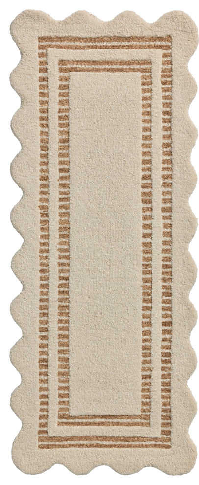 Chris Loves Julia x Loloi Scottie Ivory / Rust 8'-6" x 11'-6" Area Rug