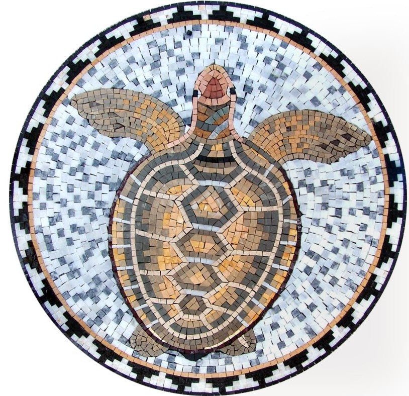 Sea Turtle Mosaic, 24x24