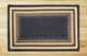 Earth Rugs RC-79 Lt. Blue / Dk. Blue / Mustard Rectangle Braided Rug 3 x 5 Feet