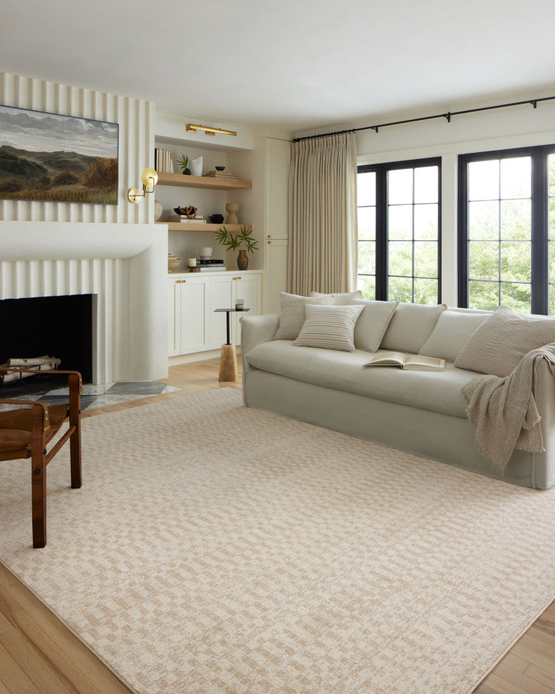 Loloi II Kamala Ivory / Natural 6''-7" x 9''-6" Area Rug