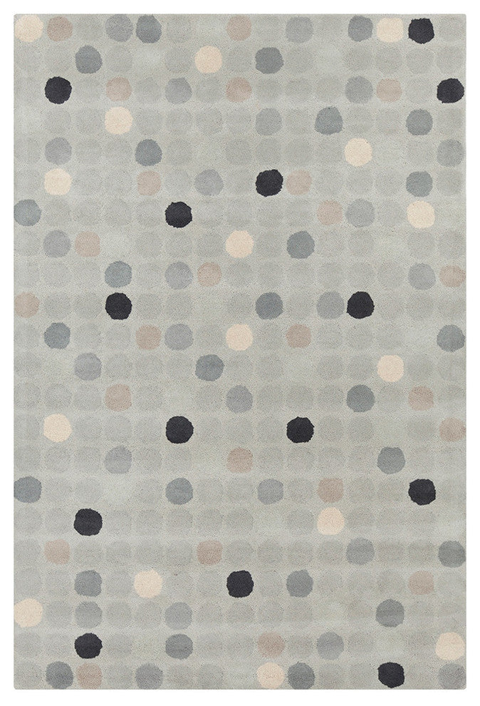 Allie Geometric Circles Contemporary Area Rug