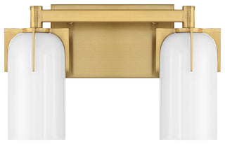 Caldwell 2-Light Bathroom Vanity Light, Warm Brass