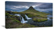 Beautiful Kirkjufellsfoss Waterfall, Landscape Canvas Art Print, 60"x28"
