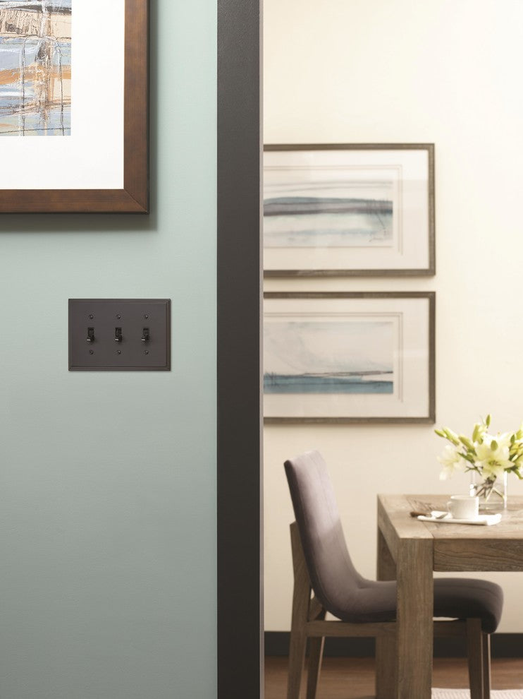 Amerock 3 Toggle Wall Plate, Black Bronze