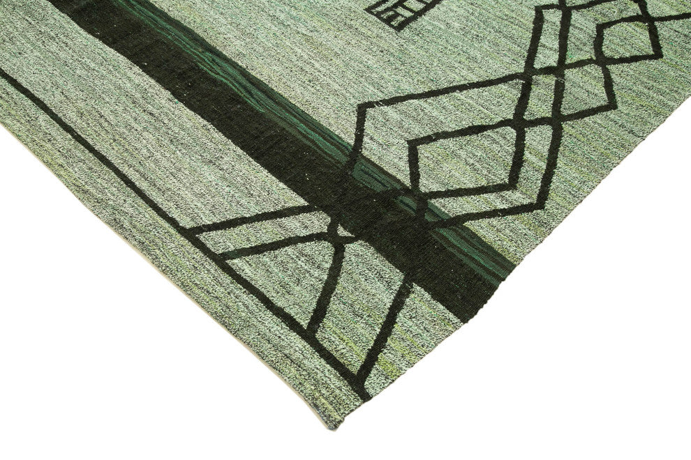 Rug N Carpet - Handwoven Turkish 8' 4'' x 10' 10'' Flatweave Wool Kilim Rug