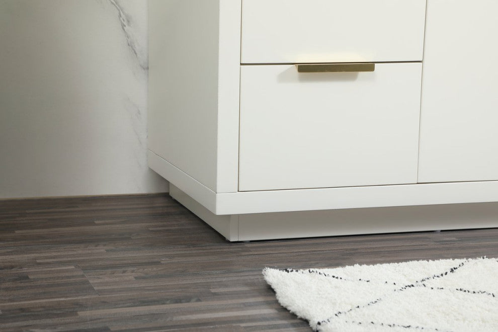 Bethany Single Bathroom Vanity, White, 60"