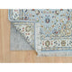 Blue 250 KPSI Extra Soft Wool Hand Knotted Nain Design Runner Rug 2'9"x8'4"