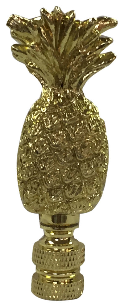 Royal Designs Resort Pineapple Finial, Polished Brass