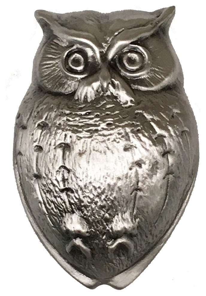 DHK95 Owl Knob, Satin Pewter