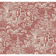 Chinoiserie Wallpaper, Red, Orange