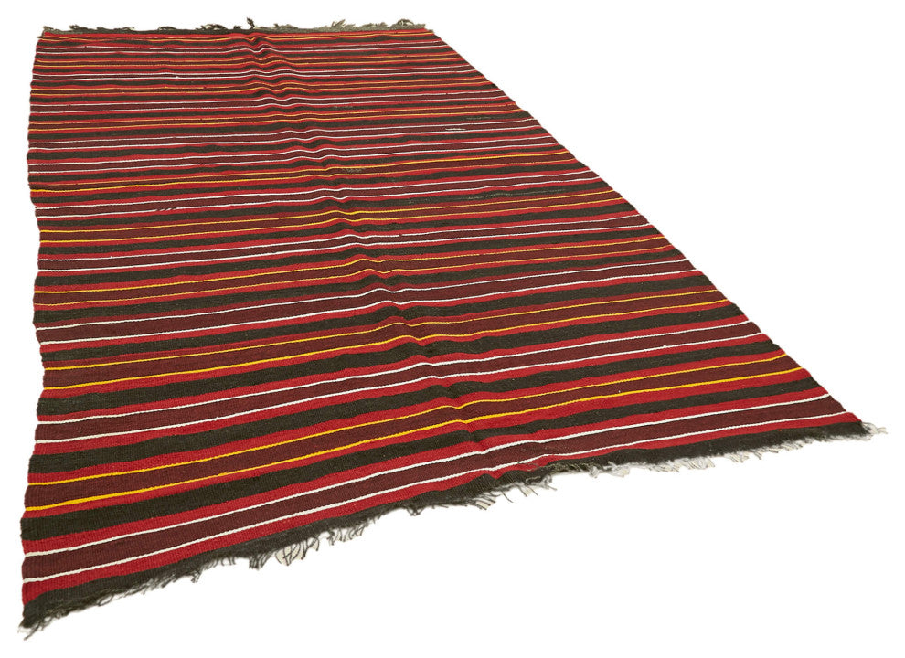 Rug N Carpet - Handmade Oriental 6' 1'' x 10' 5'' Vintage Goat Hair Kilim Rug
