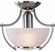 Durango 1-Light Brushed Nickel Interior Semi-Flush Mount