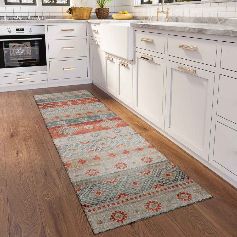 Indoor/Outdoor Sedona SN12 Canyon Machine Washable 2'3" x 10' Runner Rug