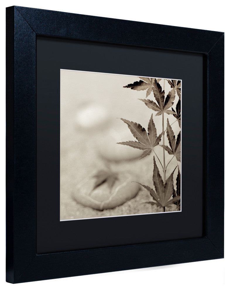 Alan Blaustein ''Florison 61'' Art, Black Frame, Black Mat, 11x11