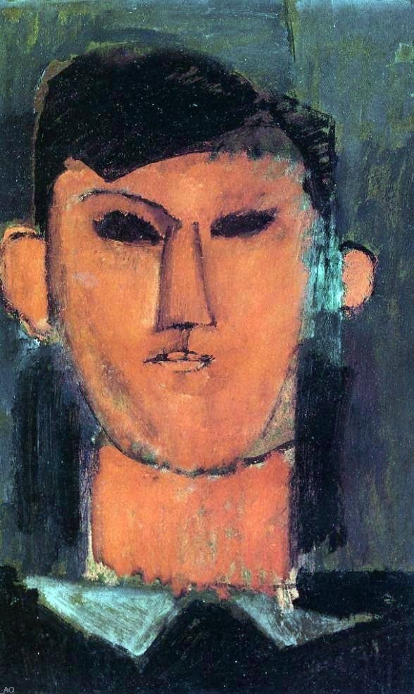 Amedeo Modigliani Portrait of Picasso, Gallery Wrapped Canvas Print, 18"x27"