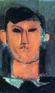 Amedeo Modigliani Portrait of Picasso, Gallery Wrapped Canvas Print, 18"x27"