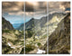 "Tatra Mountains from Hiking Trail" Photo Metal Wall Art, 3 Panels, 36"x28"