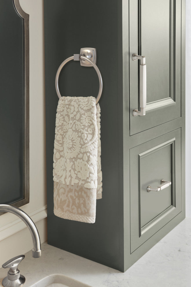 Amerock Stature Transitional Towel Ring, Brushed Nickel