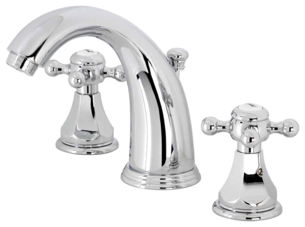 Kingston Brass KB4981BX Widespread Bathroom Faucet With Pop-Up Drain, Chrome