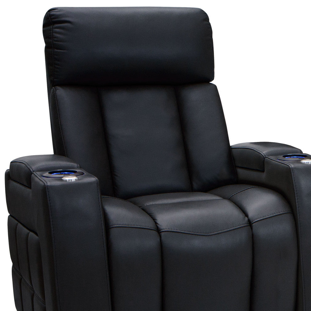 Seatcraft Summit Home Theater Seating, Black, Row of 2
