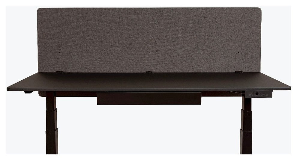 Reclaim 60"x24"Desktop Privacy Panel, Slate Gray