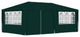 vidaXL Professional Party Tent with Side Walls 13.1'x19.7' Green 0.3 oz/ft?