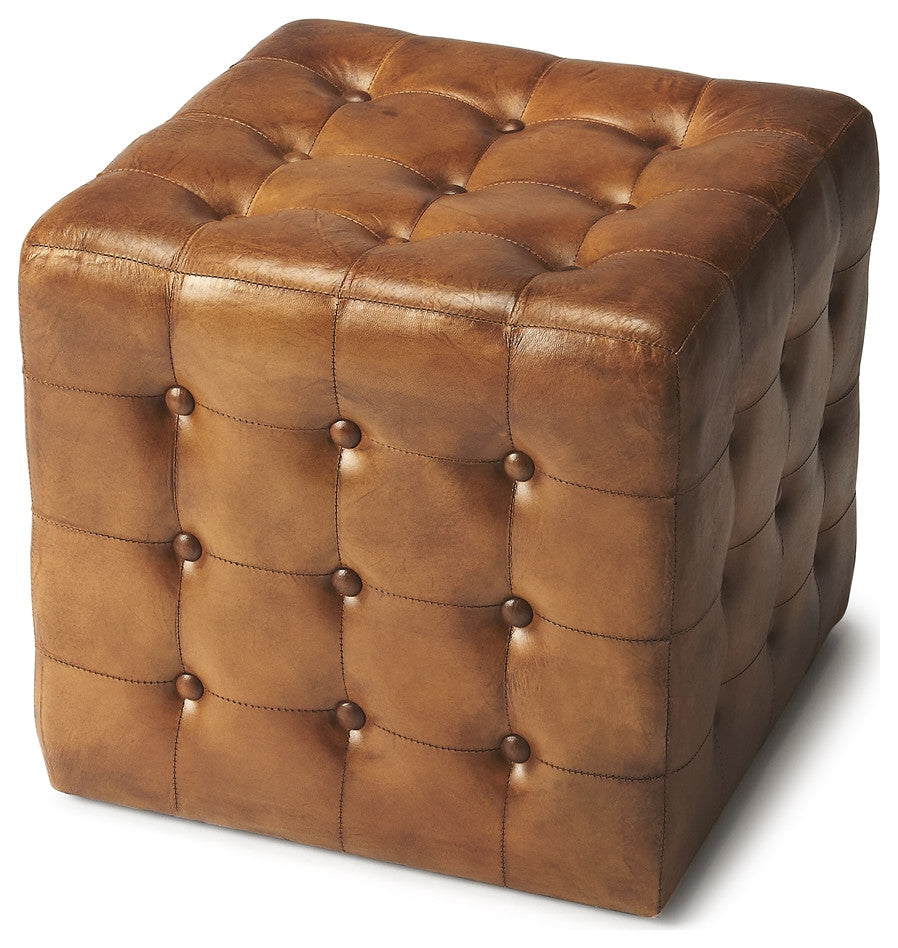 Leather Ottoman, Belen Kox