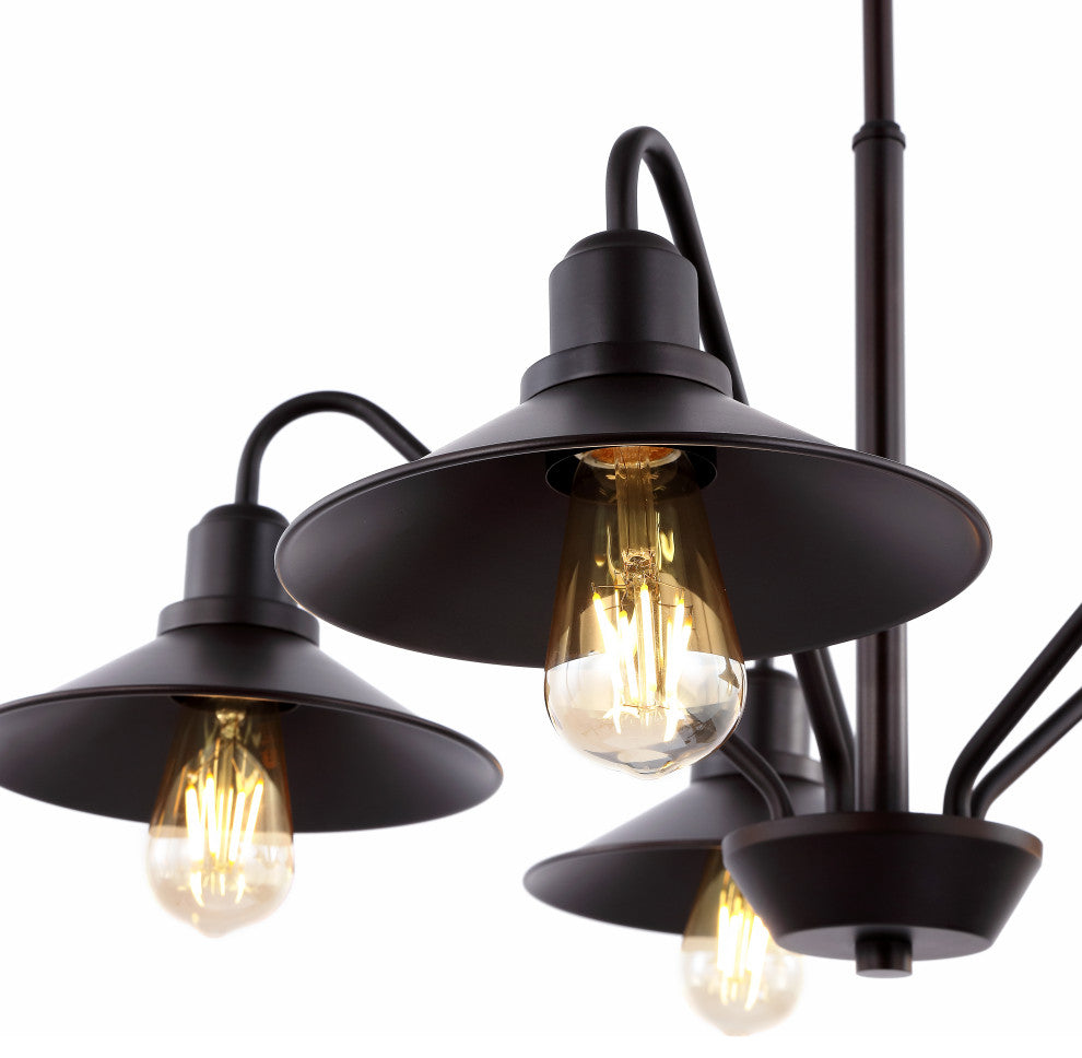 Cade 3-Light Metal LED Pendant, Oil Rubbed Bronze, Width: 27"