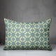 Folk Southwestern Pattern in Blue Throw Pillow