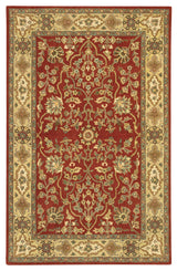 Adonia Traditional Area Rug, Red, 5'x7'6" Rectangle