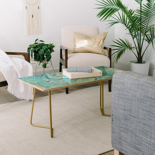 Deny Designs 83 Oranges Ocean Marble Coffee Table