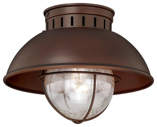 Vaxcel Harwich 10" Outdoor Flush Mount, Burnished Bronze