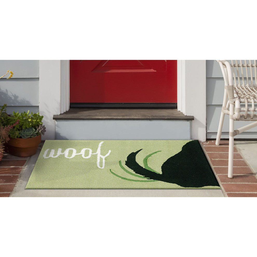 Frontporch Woof Indoor/Outdoor Rug Green 2'x3'