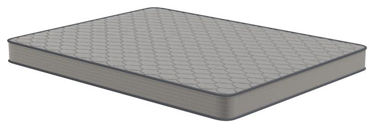 Capri Comfortable Sleep CertiPUR-US Certified Spring Mattress, Mattress in a Box, Gray, Queen