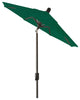 6' Round Auto Tilt Market Umbrella, Black Sapphire Frame, Forest Green