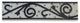 Marble Mosaic Border Listello Tile Garden Nero 4.7x20.5 Polished, 1 piece