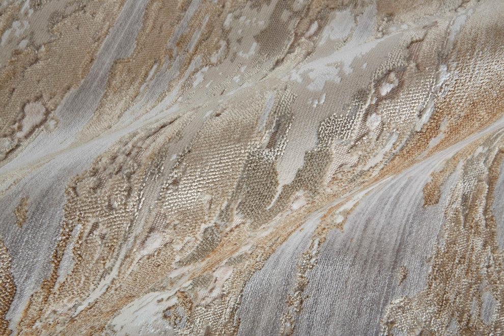 Corben R39G5 Transitional/Industrial/Casual Rug, Beige/Gray, 3'x5'