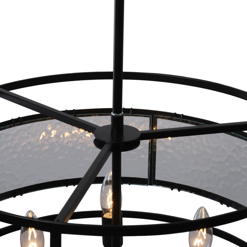 CHLOE Lighting CH6R801BK20-UP4 SIENNA Contemporary 4 Light Matt Ceiling Pendant