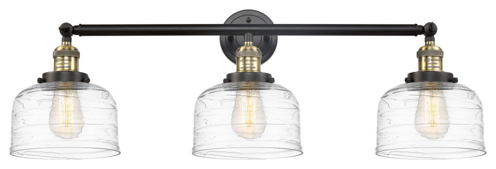 INNOVATIONS 205-BAB-G713-LED 3-Light Bath Vanity Light Black Antique Brass