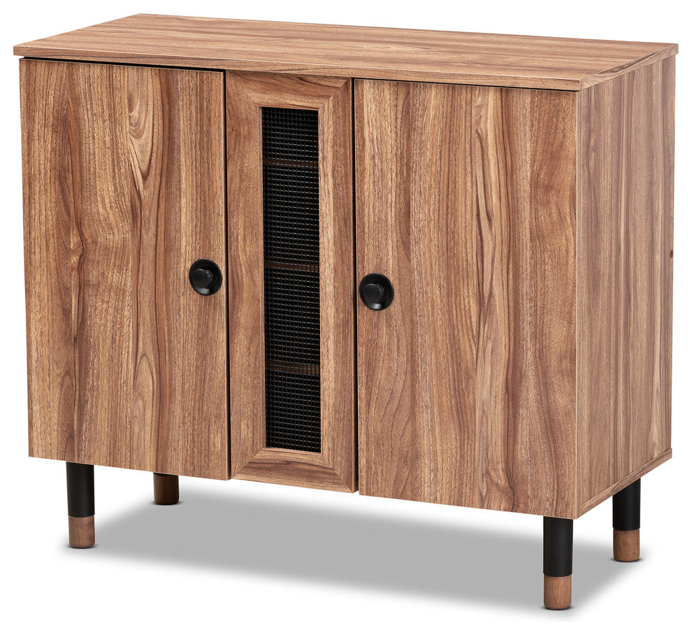 Valina Modern and Contemporary 2-Door Wood Entryway Shoe Storage Cabinet