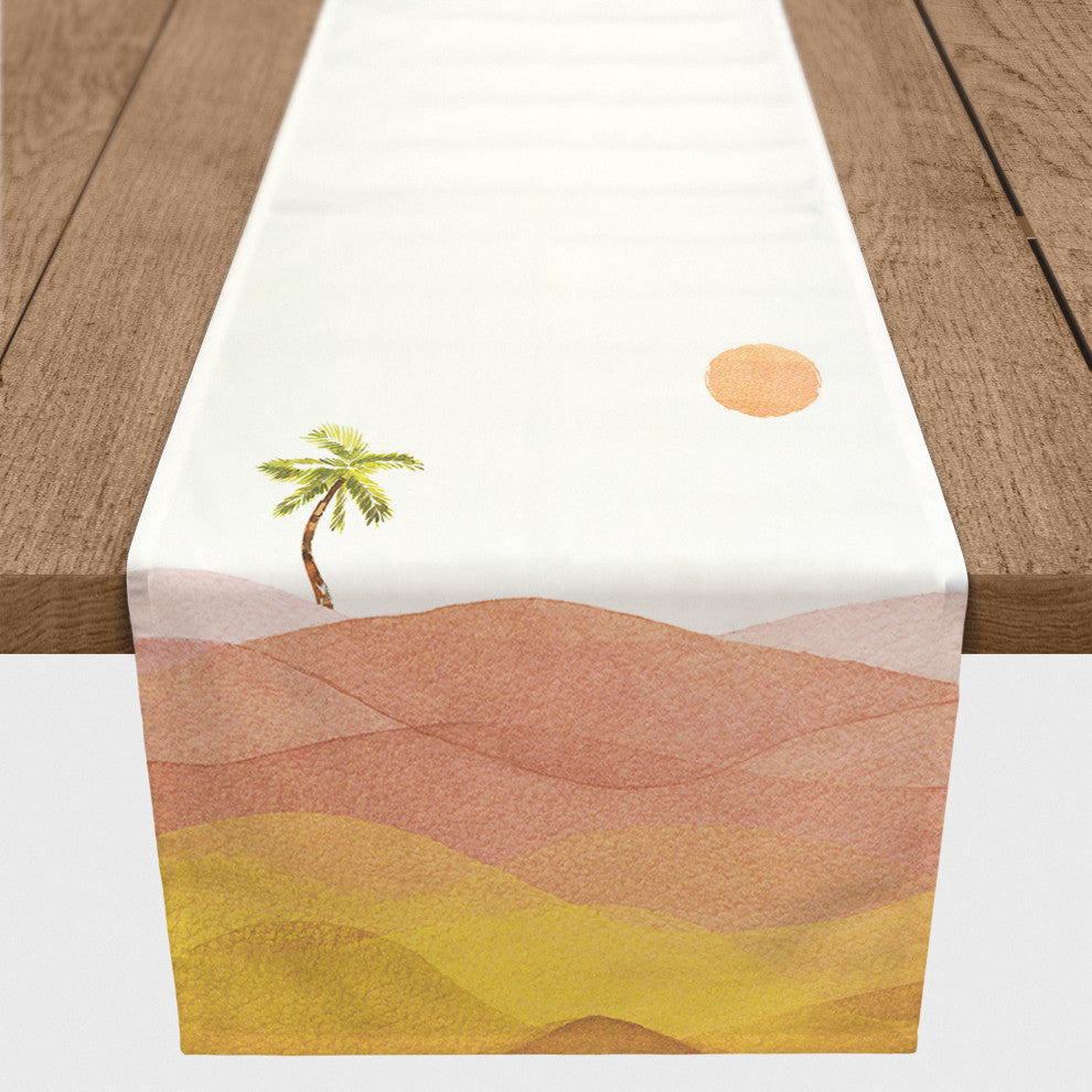Watercolor Desert 16x72 Cotton Twill Runner