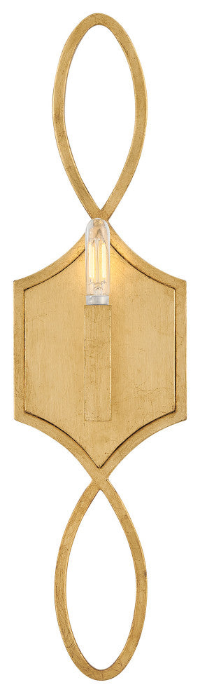Hinkley Leona Large Sconce, Distressed Brass